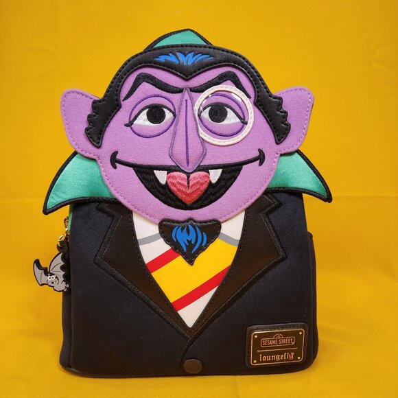 Loungefly Sesame Street Count Von Count Cosplay Mini Backpack NEW - Picture 2 of 15
